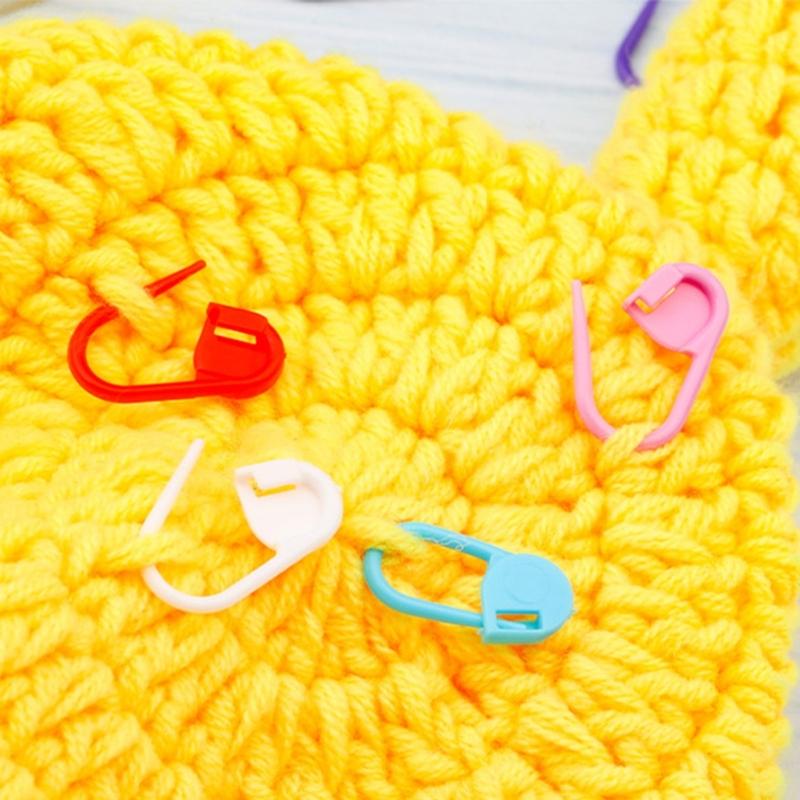 600/1500Pcs Stitching Markers with 20/75Pcs Large Eye Sewing Needle, Colorful Crochet Locking Markers Yarn Needle Set