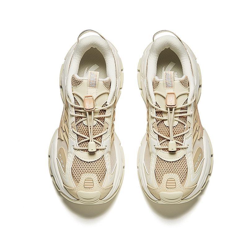 Anta Star Moon 2 Retro Versatile Non-Slip Wear-Resistant Low-Top Dad Shoes Women Sneaker Beige 922438811-3