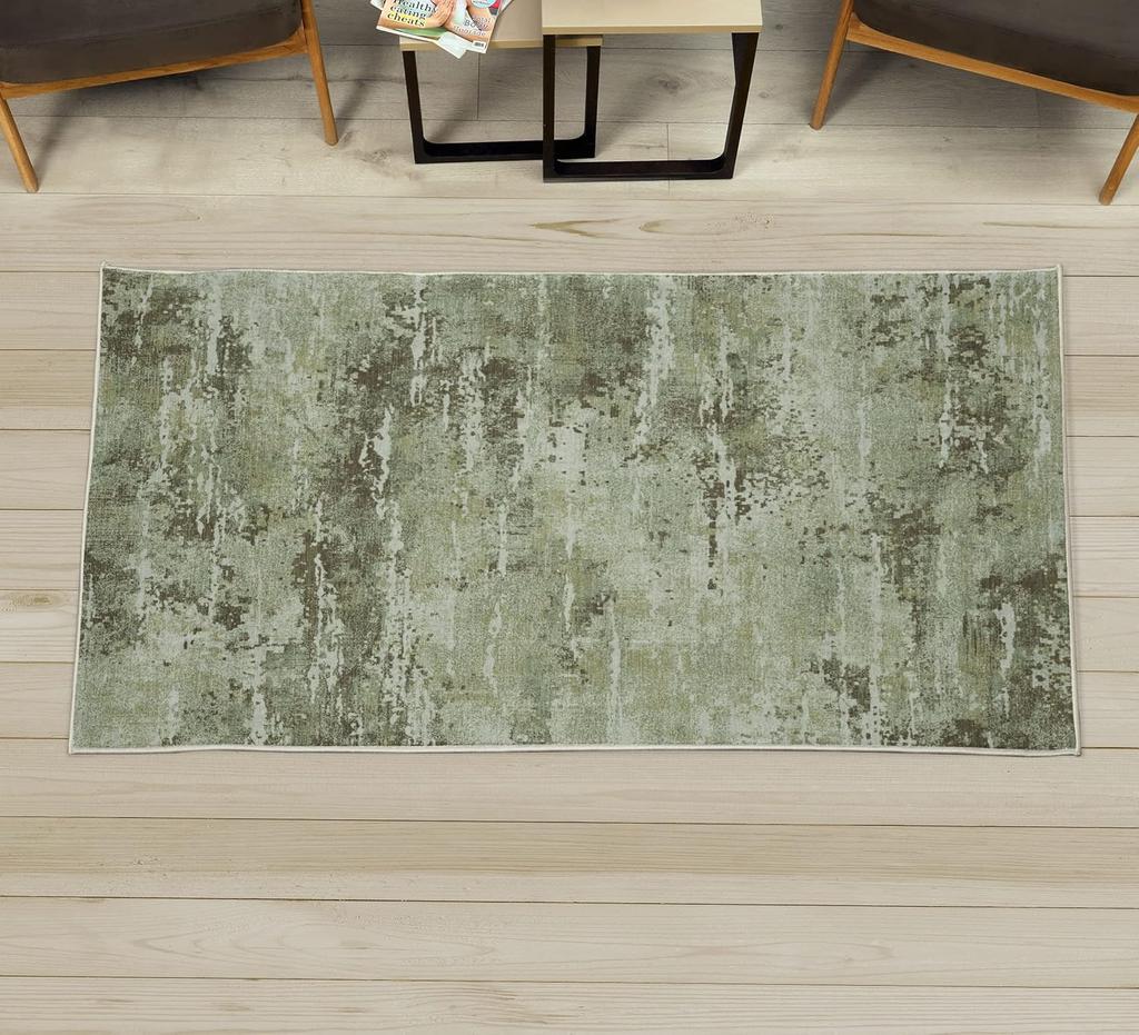 Dinosaur Decorative Rug,Jurassic Scenario Cartoon Animals in Wilderness Cloudy Sunrise Back, Quality Carpet for Bedroom Dorm and