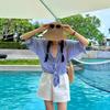 Women Hat Pure Handmade Woven Straw Breathable Summer Sunshade Hat UV Protection Seaside Vacation Fisherman Hat