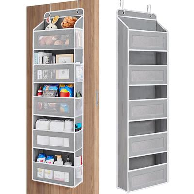 Organizador sobre la puerta, almacenamiento, 5 estantes, organizador de puerta colgante con 5 bolsillos de gran capacidad para dormitorio, baño, 1 Uds.