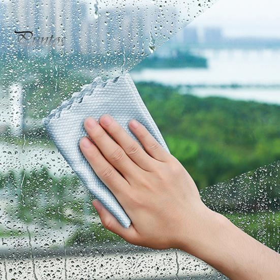 

5/10Pcs 30x40CM Fish Scale Kitchen Cleaning Cloth Streak Scratch Free Absorbent Dishcloth Reusable Washable Microfiber Rag Kitchen Tableware Glass