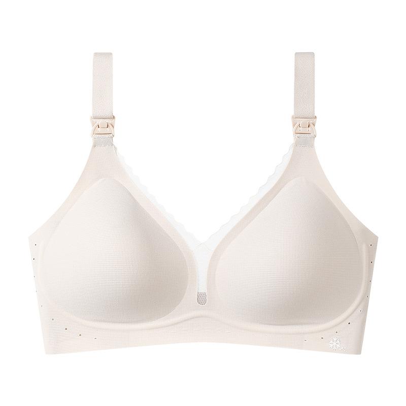 Breastfeeding underwear Women's pregnant women's bras gather anti-sagging postpartum breastfeeding bras, beautiful back comfortable vest bra