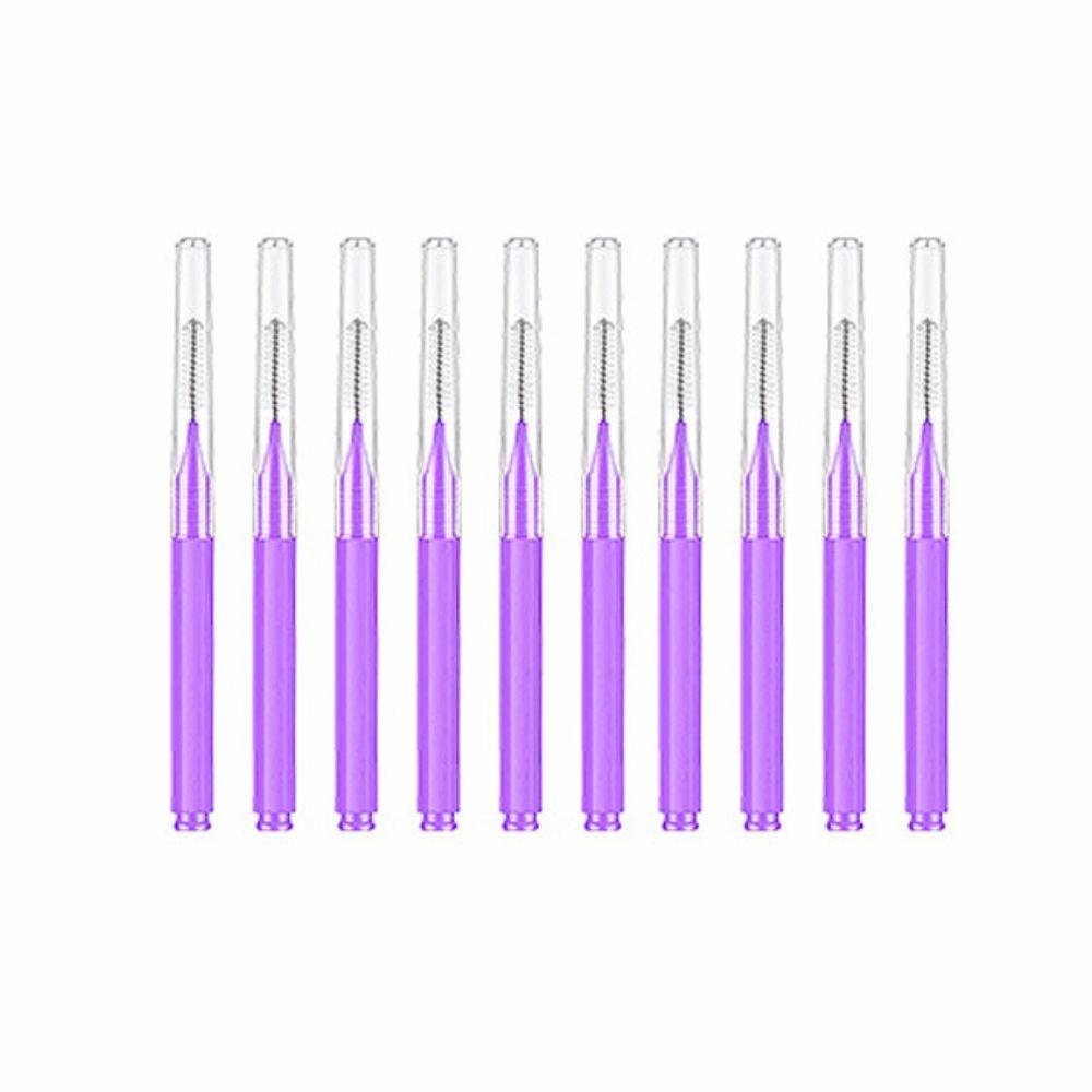 10 pieces/set Disposable Shower Head Cleaning Brush Portable Soft Bristle Gap Brush Bendable Shower Head Cleaner Household