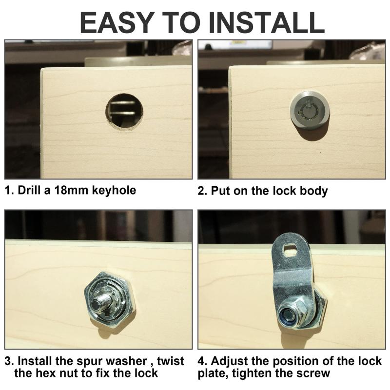 Tool Boxes Locks Mailbox Cylinder Thread Tubular Cam Lock Cabinet Drawer Lock Furniture Hardware RV Doors