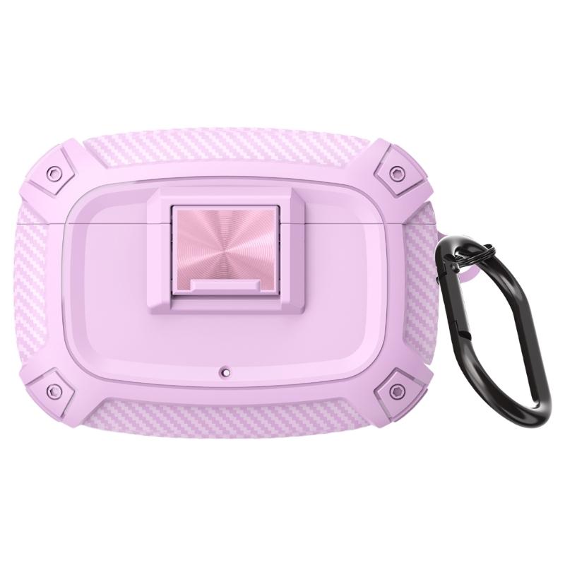 Durability TPU Carbon Fiber Cover for Studio Buds/+ Earbuds AntiShock Shell with Easy Access Charging Port Shell