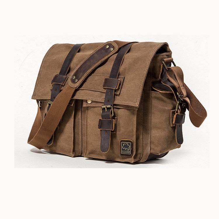 Men's Canvas Shoulder Bag Messenger Bag Casual Bag
