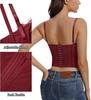 Spicy Girl Eyelash Lace Trim Slim Fishbone Corset Camisole