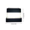 Outdoor Post Light For Yard Square Lantern Waterproof Fence Light Post Cover Solar Charging For Pathway Driveway Camping Road