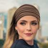 Brede pannebånd for kvinner Stor turban hodeplagg Boho hårbånd Tvistede pannebånd Sport Trening Stretch Sklisikkert Hårtilbehør