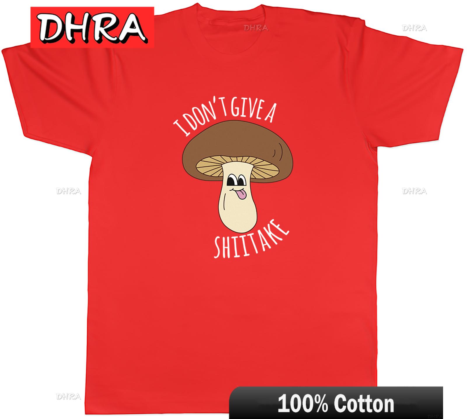 I Dont Give A Shiitake Mushroom Funny Unisexs TShirt Tee Gift Top in Casual Unisex Graphic Skater Hip Hop Tee T Shirts Harajuku S