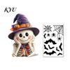 Halloween Window Decals Ghost Glass Sticker, Cartoon Static Cling for Sticker Parties, Waterproof Decoration Decal Home Office Decorative Film