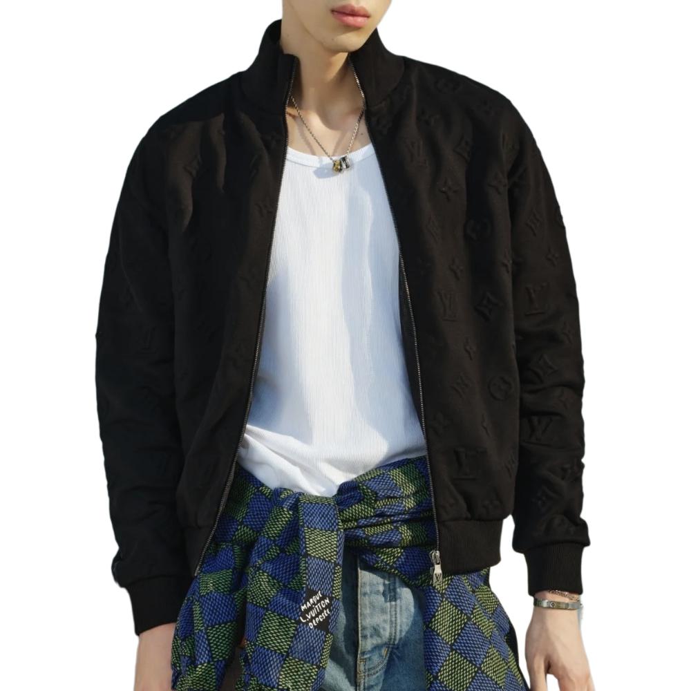 Lv Embossed Monogram Jersey Tracksuit Top 1AHCLO