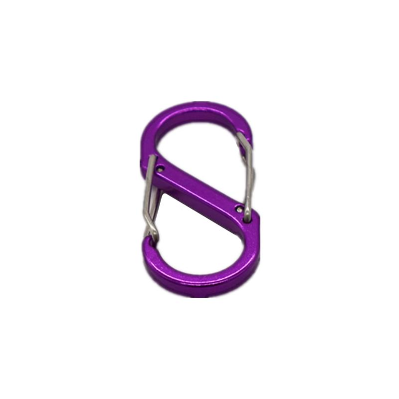 Bilateral Suspended Buckles In Aluminum Alloy For Outdoor Sports Bottle Locking Ring  Keychai Luggage Buckl S-shaped Carabine