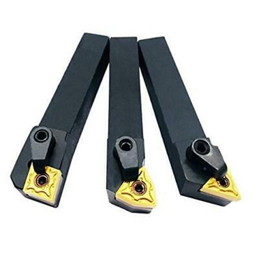 3 Stück 5/8" CNC Drehmaschine Excircle Indexierbarer Hartmetall Drehmeißelhalter Bit Set