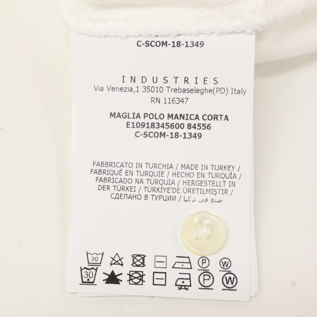 MONCLER White pique polo shirt tops S whiteUsed