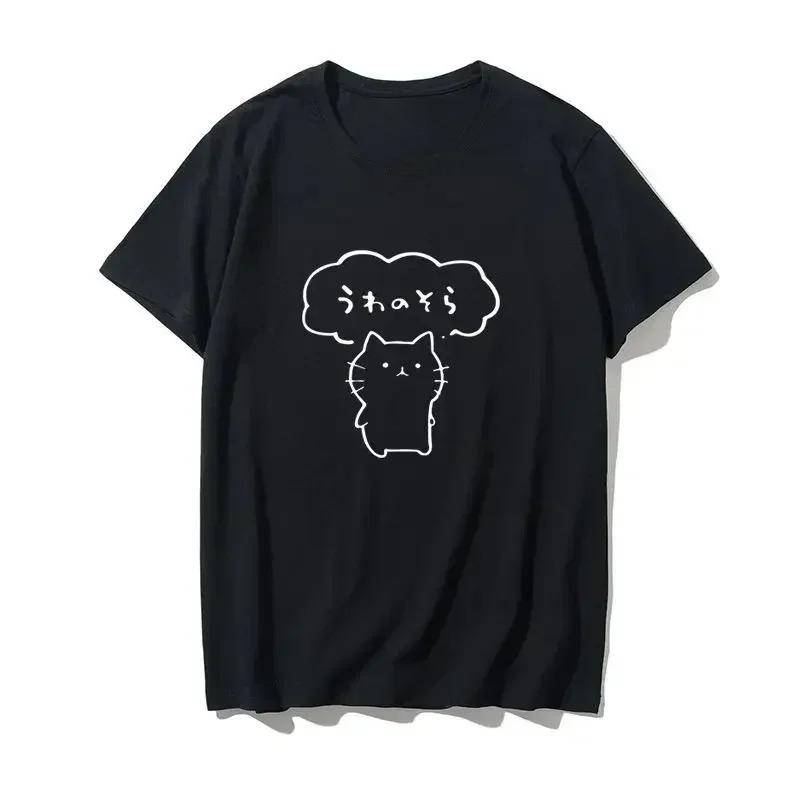 Anime print summer casual Tshirt Korean Tshirt fashion Japanese Camisetas street short sleeved round neck Womens Tshirt