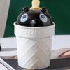 Ice Cream Cartoon Panda Cute Ceramic Cup Set Dustproof Cartoon Water Cup Opening Gifts