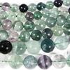SmileStone Fluorite Mixed Fluorite Beads, 10mm, Sold as a Strand (Approx. 38cm), Natural Stone, Power Stone Beads (10mm)