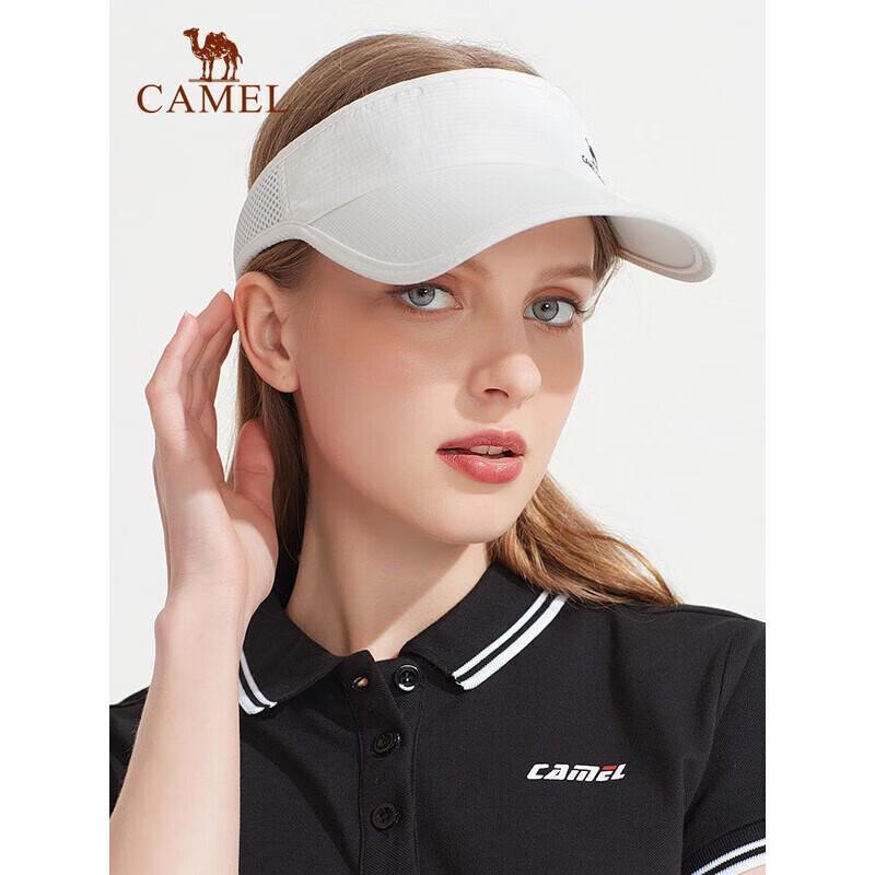 Беговая спортивная кепка-козырек цвета верблюда