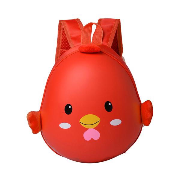 Cute Kids Backpack Chicken Eggshell 