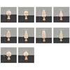 Unfinished Wooden Miniature Tree Painted Crafts Peg Dolls Wood Ornaments DIY Round Corners Kids Toy Mushroom Ornaments