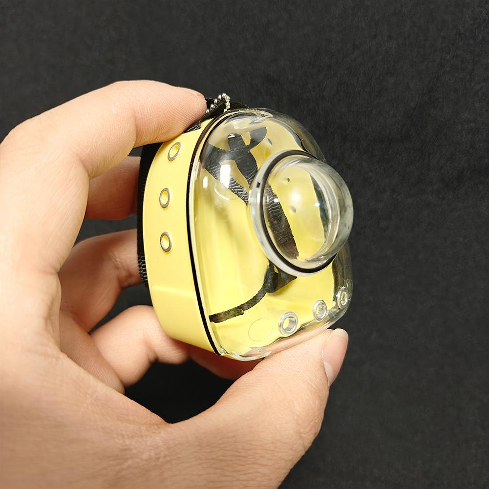 

1:6 кукольных мини-рюкзаков, сумка для кошек, дорожная сумка для питомцев, украшение для кукольного домика, микроландшафтный орнамент, реквизит для фотосъемки Transparent жёлтый