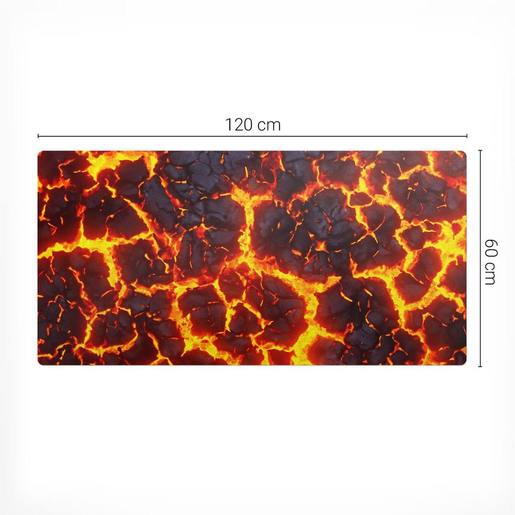 Anti-slip Mat for Mouse and Keyboard Glowing Lava 120X60 Cm