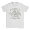 Dumbbells and Dragons Fitnessstudio T-Shirt für Unisex Lässiges Baumwoll-T-Shirt Geschenkidee Unisex Kleidung Damen Kleidung Sommer Neues T-Shirt