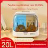20L Small Tabletop Disinfection Cabinet Household Milk Bottle Disinfection Machine Tea Set And Tableware Storage Cabinet