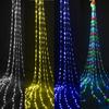 Waterfall Running Water String Light Fairy  Indoor Outdoor Light for Yard Garden Christmas Tree Wedding Party Holiday Decoration