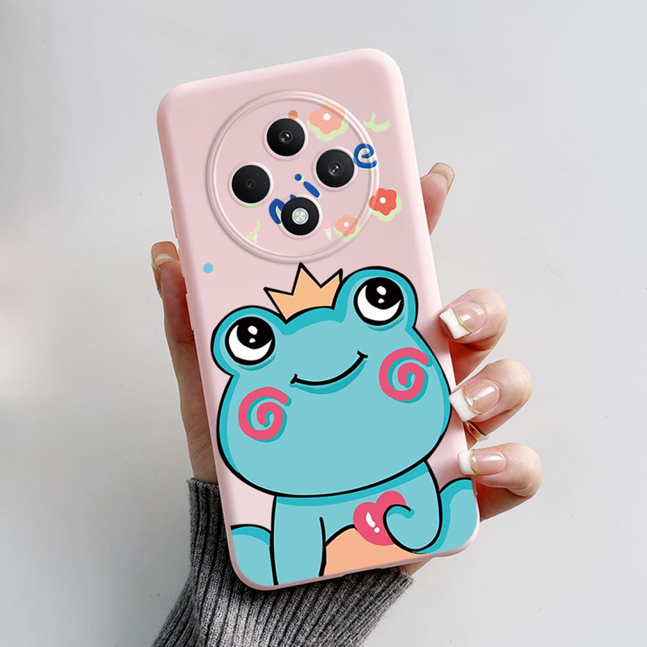 For OPPO Reno 12 FS 5G Case Bear Frog Silicone Soft Phone Cover for Oppo Reno 12 F Cases Reno12 FS Reno12FS 12 F 12F 12FS 4G 5G
