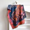 Brand Fashion Floral Winter Warm Cashmere Shawl Scarf Women Oil Painting Print Pashmina Thick Scarves Wrap Femal Poncho Echarpe