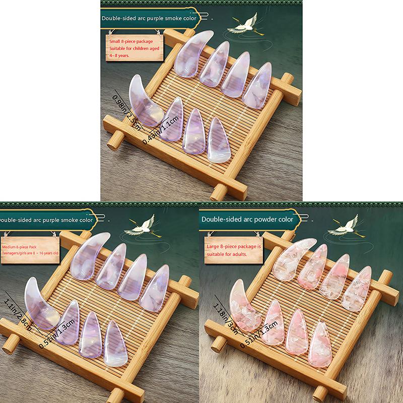 8Pcs Guzheng Finger Picks Musical Instrument Thumb Pick Set Guzheng Nail Covers Picks String Instrument Accessories