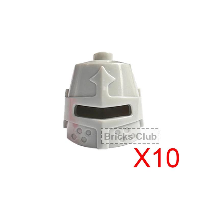 Middle Roman Knight Dwarf Helmet Feather Accessories Building Blocks Medieval Green Dragon Blue Lion Crusader Lord Shield MOC