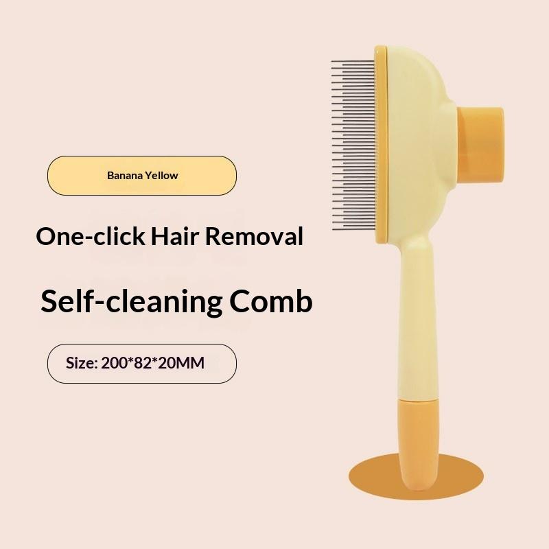 Self Cleaning Pet Grooming Brush Reduce Household Shedding Hair Remover Comb for Dogs Cats Pet Owners