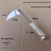 Pine Handle Stainless Steel Bent-neck Sickle Hoe for Weeding and Cutting Vegetables