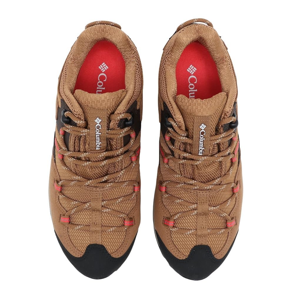Columbia Saber Five Low OutDry Wide Trekking Shoes YK4134 287 Beige Waterproof Outdoor Hiking (Beige/26.0/Women's)