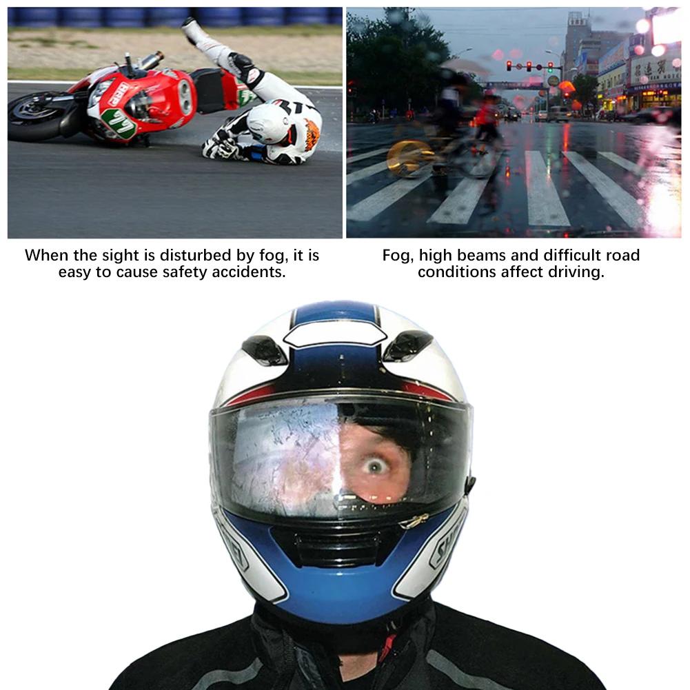 Película antivaho universal para visera de casco de motocicleta AGV K5 K3SV, pegatina antivaho para visera, parche transparente para casco de motocicleta
