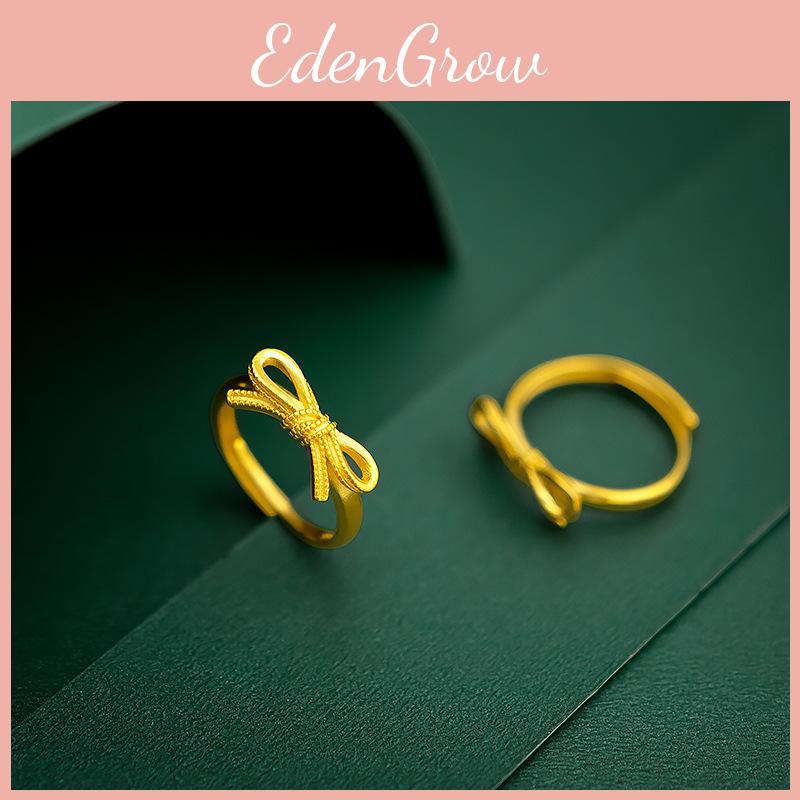 Bow Charming Brass Tie Ring For Women Delicate Fashion Jewelry Gift Idea