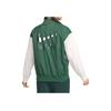 Nike Logo Print Color Block Double Zip Design Woven Loose Jacket Women Jackets Green FQ0703-323