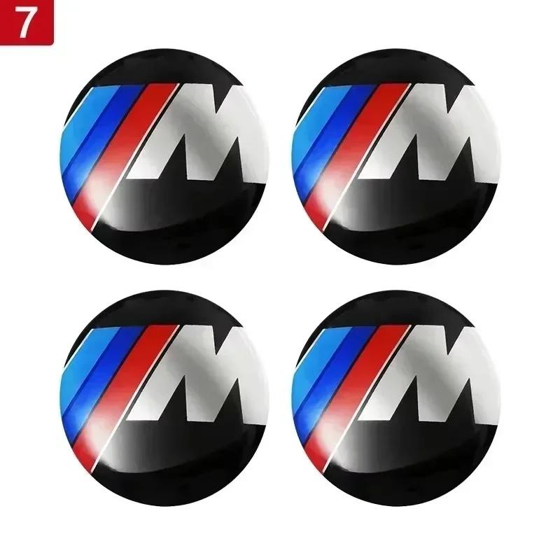 

4pcs 56/65mm Car Badge Wheel Center Cover Stickers Hub Caps Decal For BMW M M3 X5 X3 E46 E90 E39 F10 F20 F30 G20 E60 E36 E34 X6 56mm