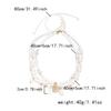 3Pcs/Set Vacation Shell Turtle Starfish Faux Pearl Beaded Necklace Summer Beach Ocean Theme Boho Jewelry For Women