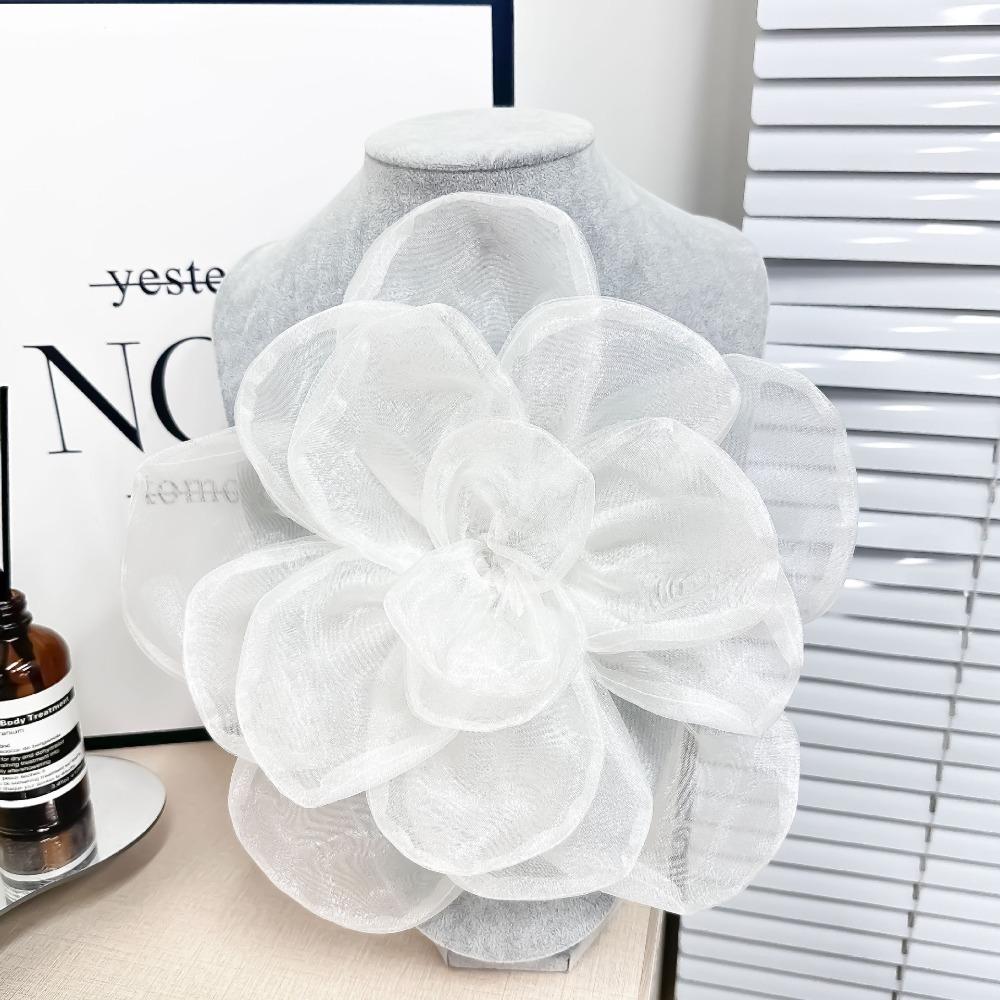 

New 3D Chest Flower Removable Clothes Decoration Brooch Accessories DIY Wedding Dress Dress Decoration білий