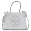 Ella Double T Embossed Logo Adjustable Detachable Shoulder Strap Leather Tote Shopping Bag Women Tote Bay-Grey 145612-029