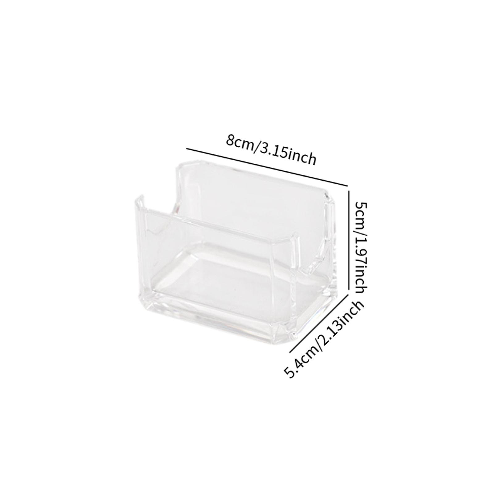 

Cotton Swab Box - Transparent Multi-Purpose Visible Dispenser Dustproof Cotton Swab Toothpick Storage Business cards Box