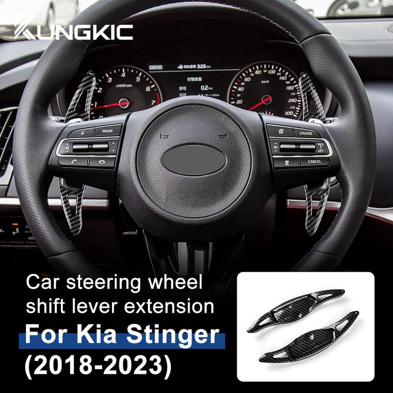 For KIA Stinger Hatchback Van CK K8 GT S GTS GT2 GT+ GTLine 2018- Abs Car Steering Wheel Paddle Shift Extension Shifter Trim