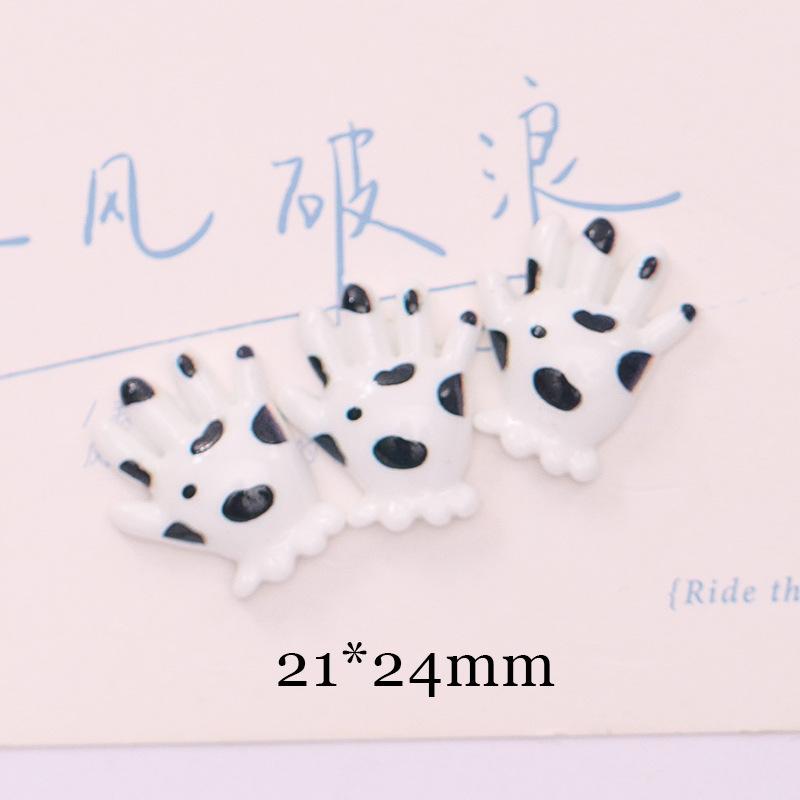 10 Pcs New Mini Cute Cartoon Rabbit, Dairy Farm Series Resin Scrapbook Diy Jewellery Hairpin Accessories Decorate Craft A96