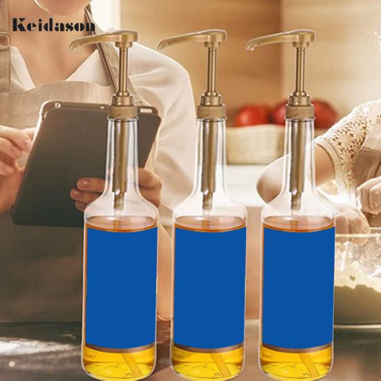 8Pcs Easy to Use Detachable PP Plastic Syrup Dispenser Sugar Press Bottle Pump Head Kitchen Supplies