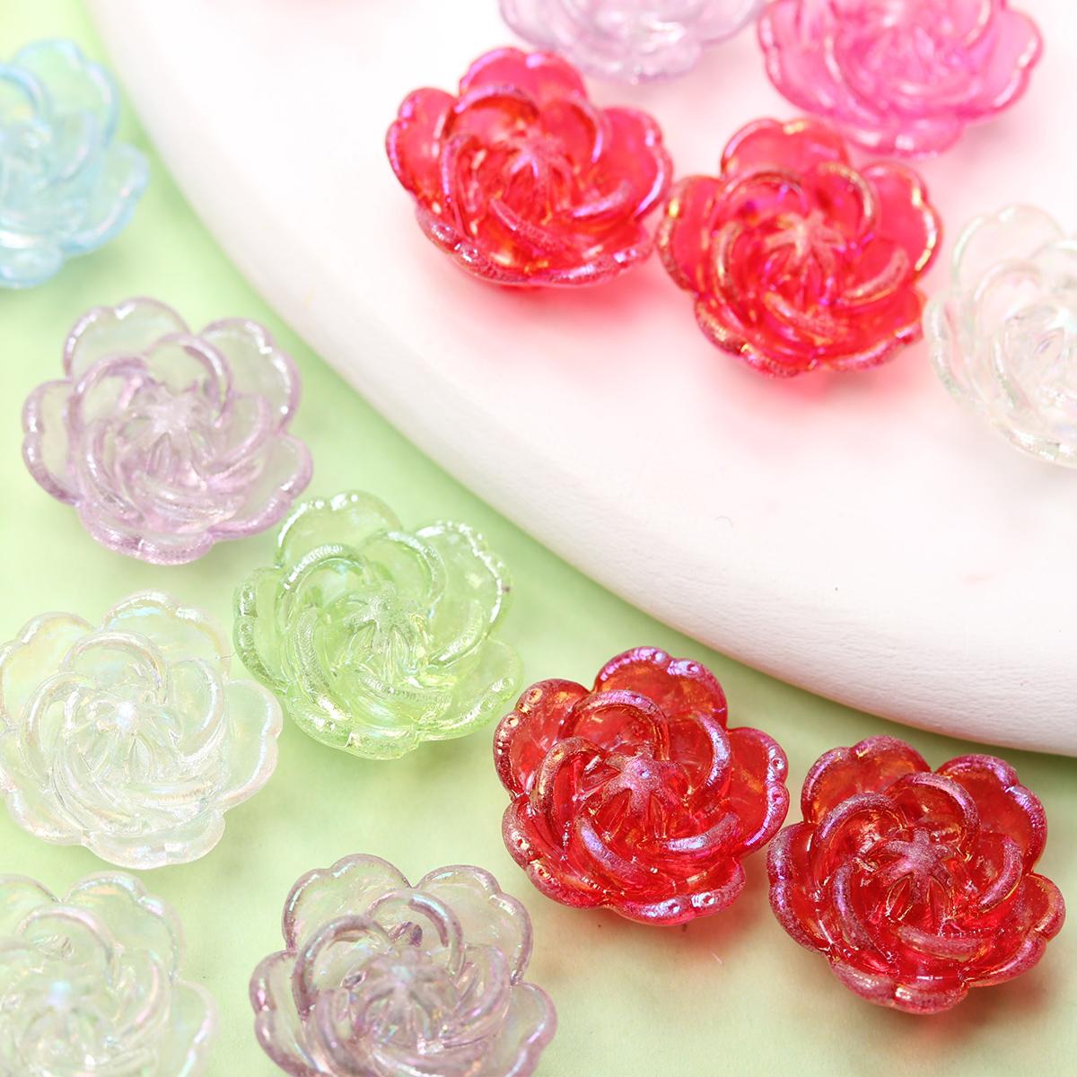 

Товары для вечеринок, 250 шт., фурнитура 14 мм, двойное отверстие, разноцветный акрил, самодельные украшения, ручная работа для создания подвесок цвета AB, свободные бусины